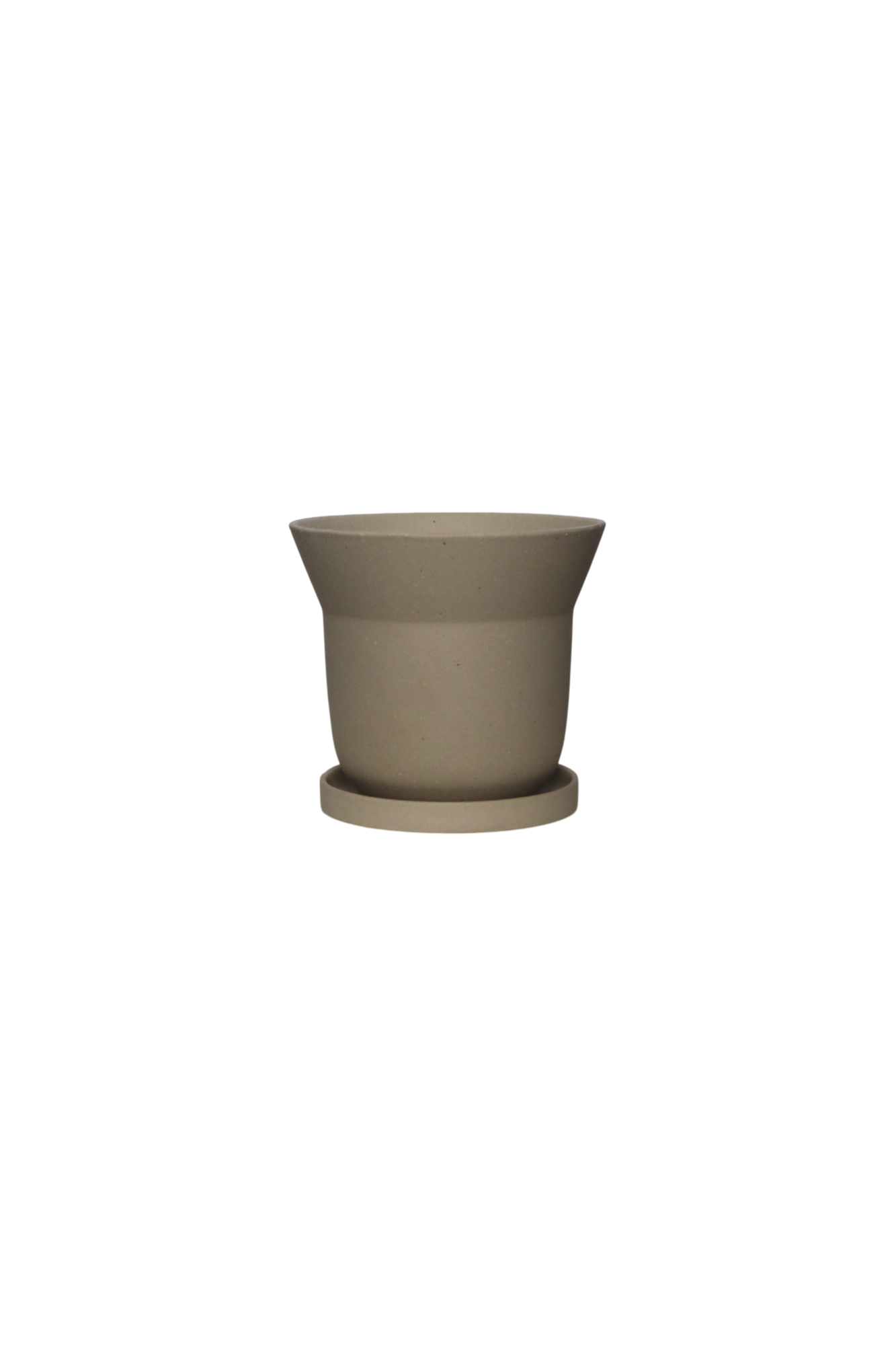 ZIMMU Bell-Shaped Ceramic Pot W15cm (Beige)