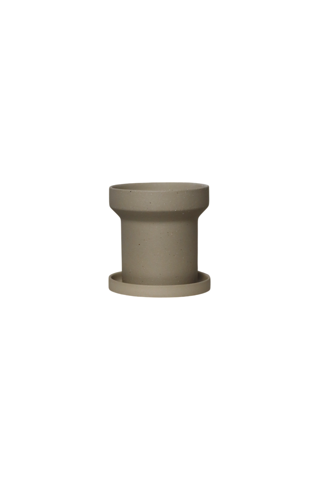 ZIMMU T-Shaped Ceramic Pot W12cm (Beige)