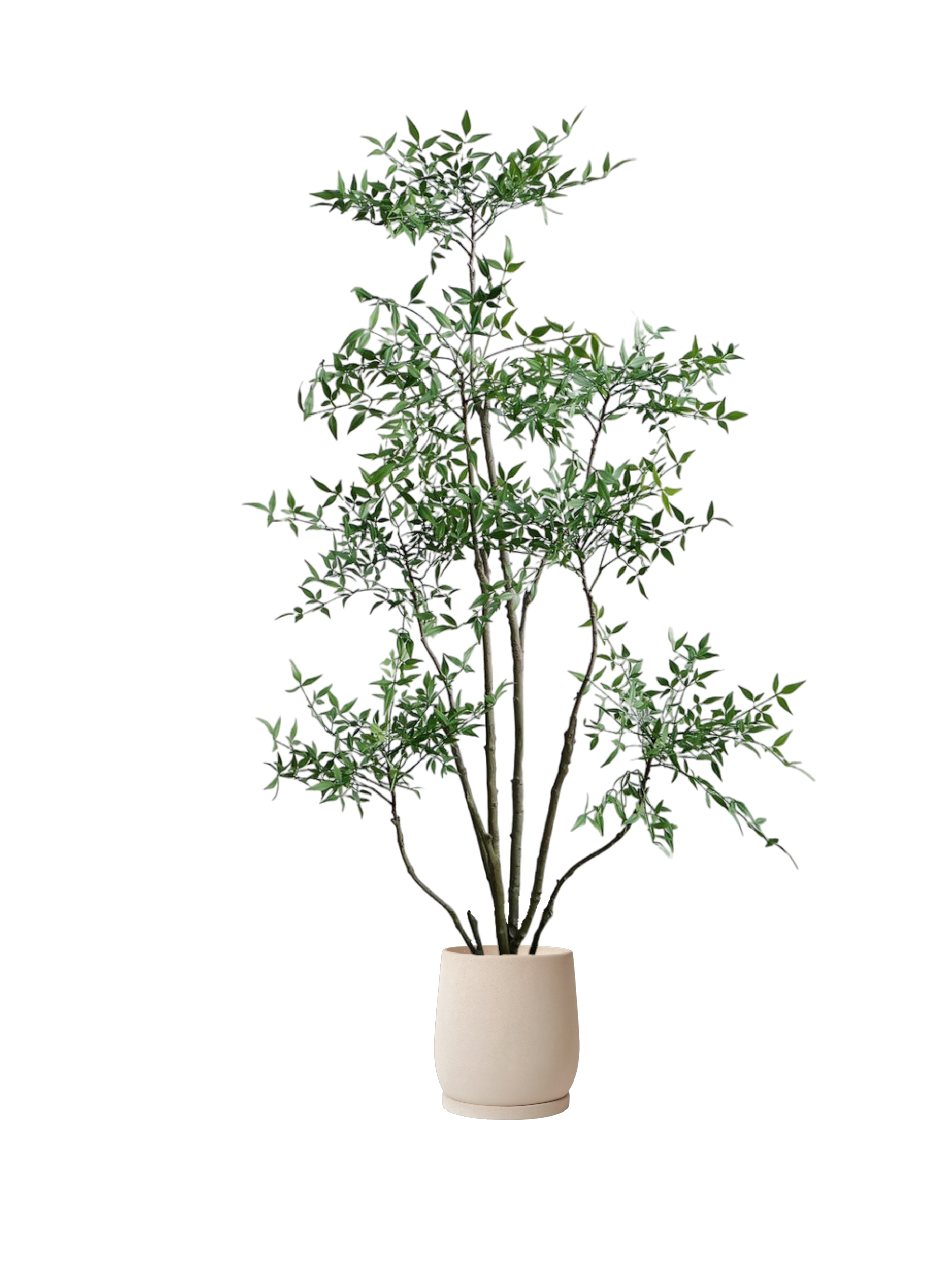 ENKEL Egg-Shaped Terrazzo Pot W28cm (Off-white)