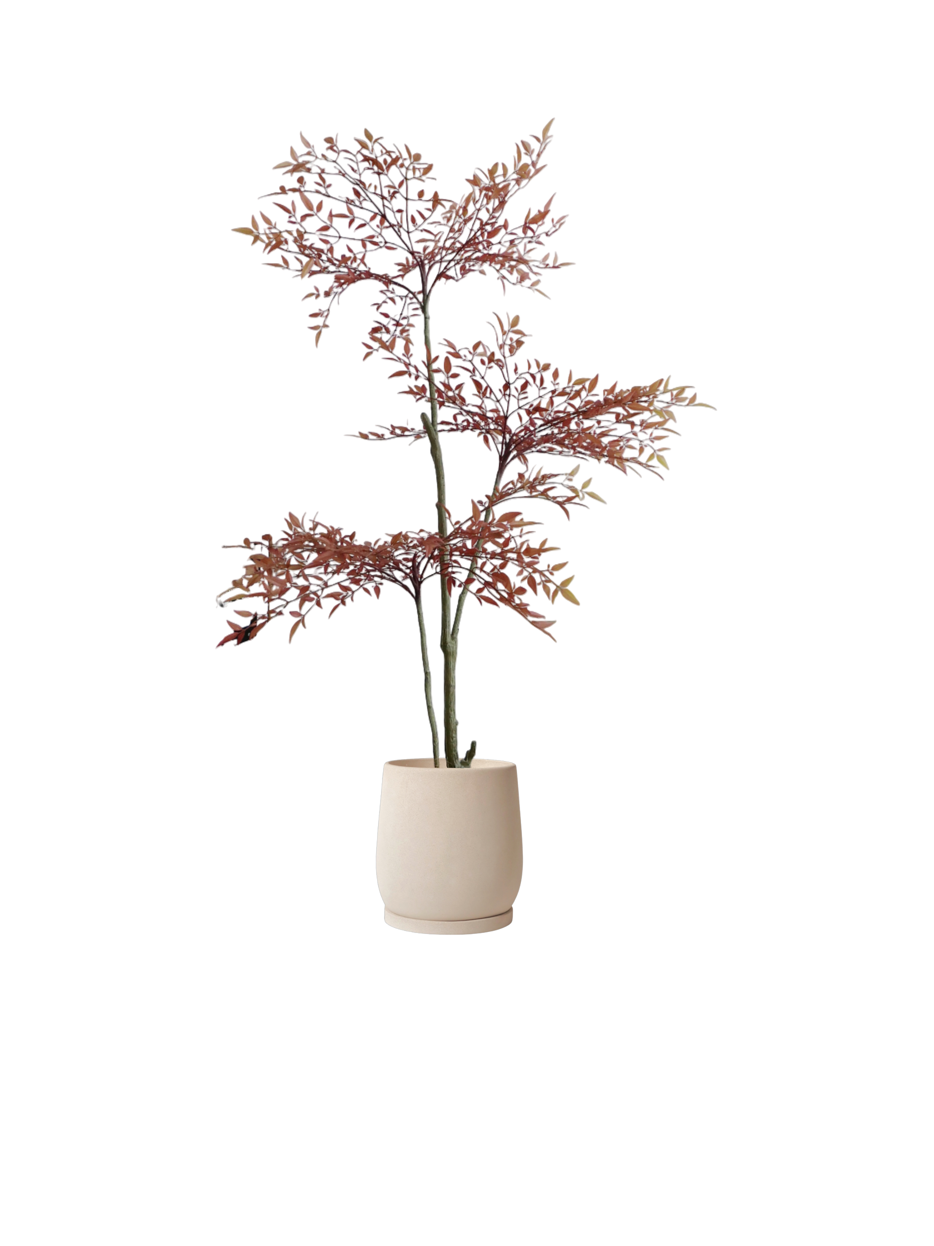 ENKEL Egg-Shaped Terrazzo Pot W28cm (Off-white)