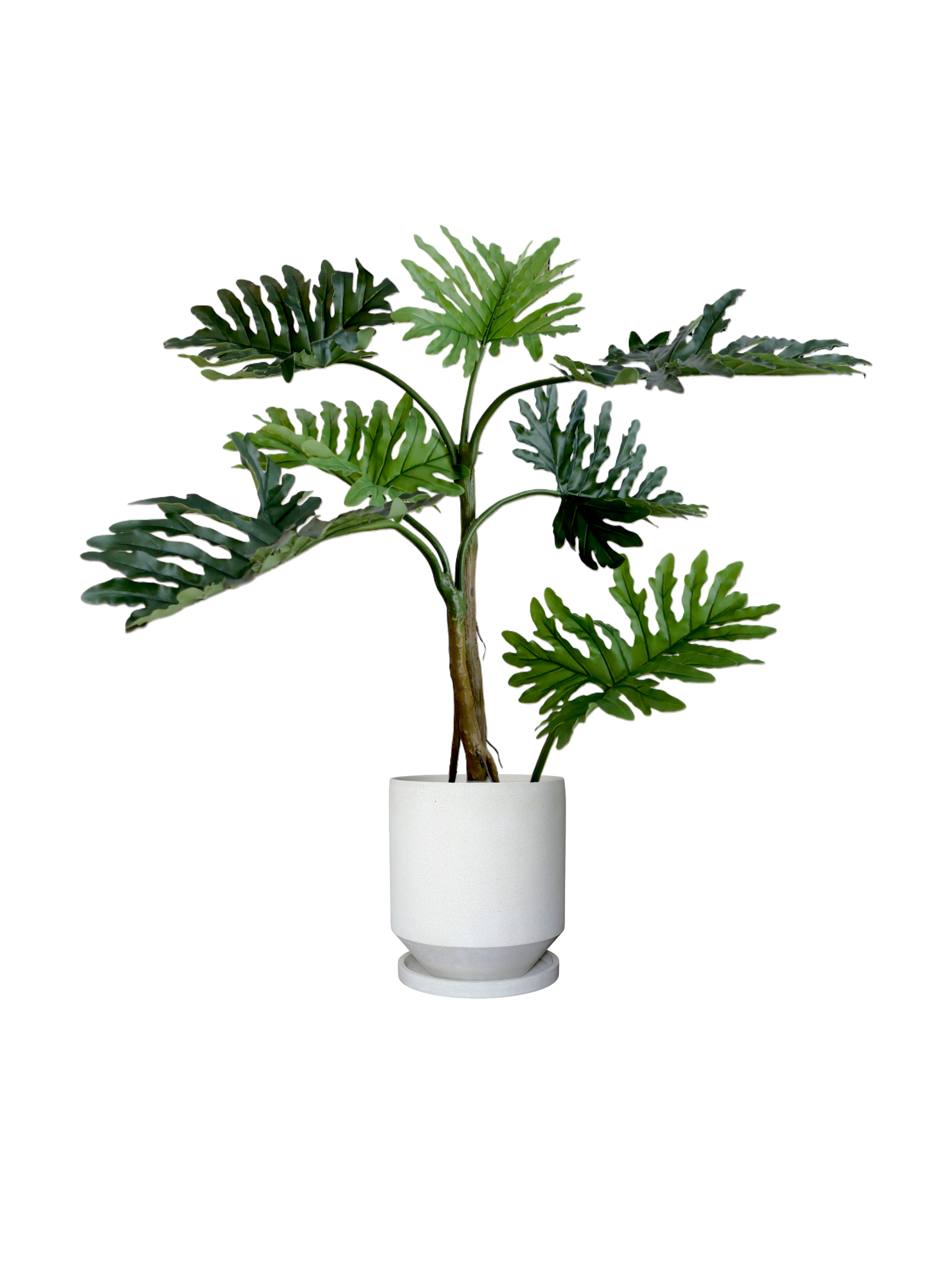 ENKEL Teacup-Shaped Terrazzo Pot W28cm (Off-white)